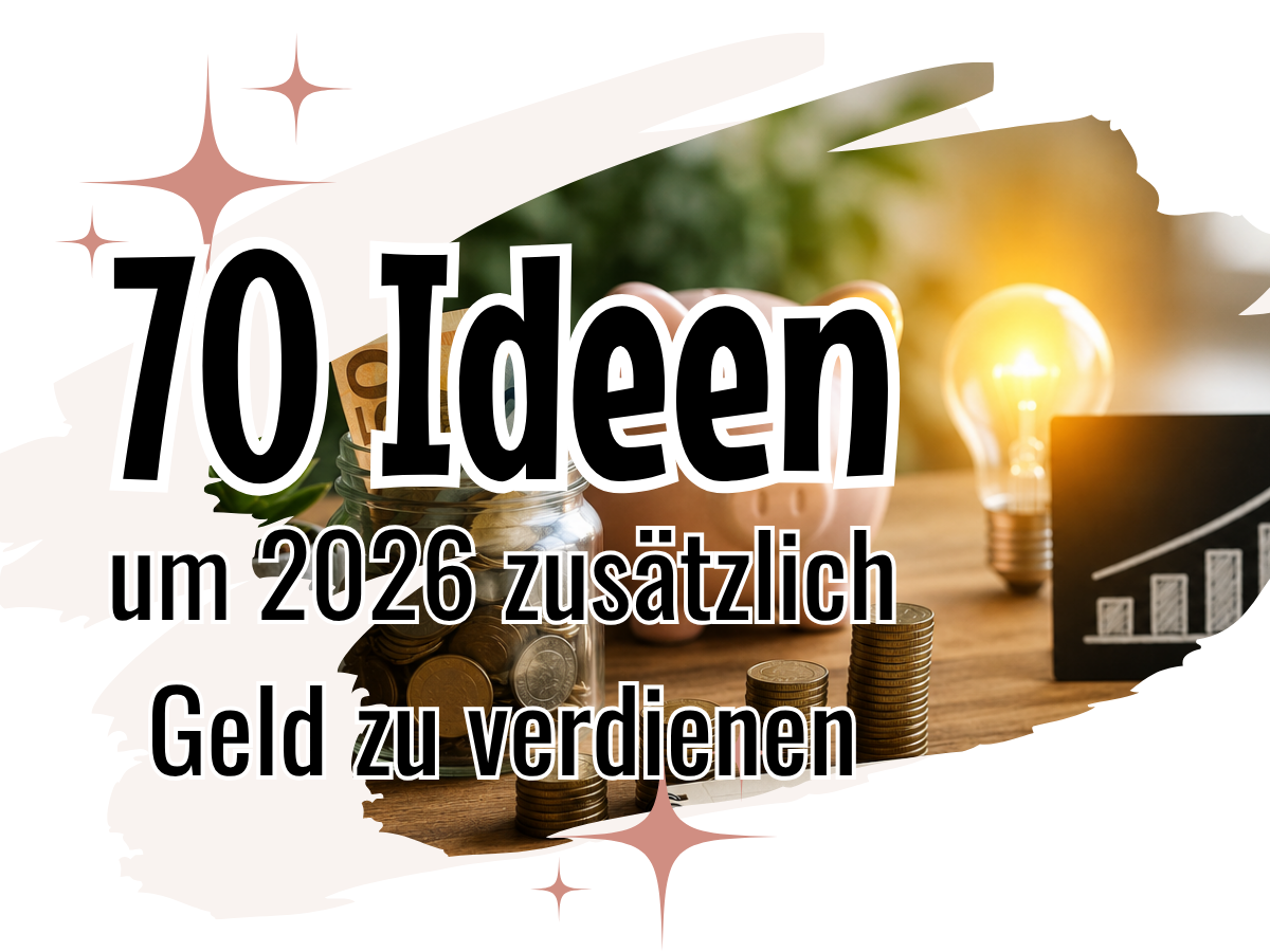 70 Wege, um 2026 zusätzlich Geld zu verdienen